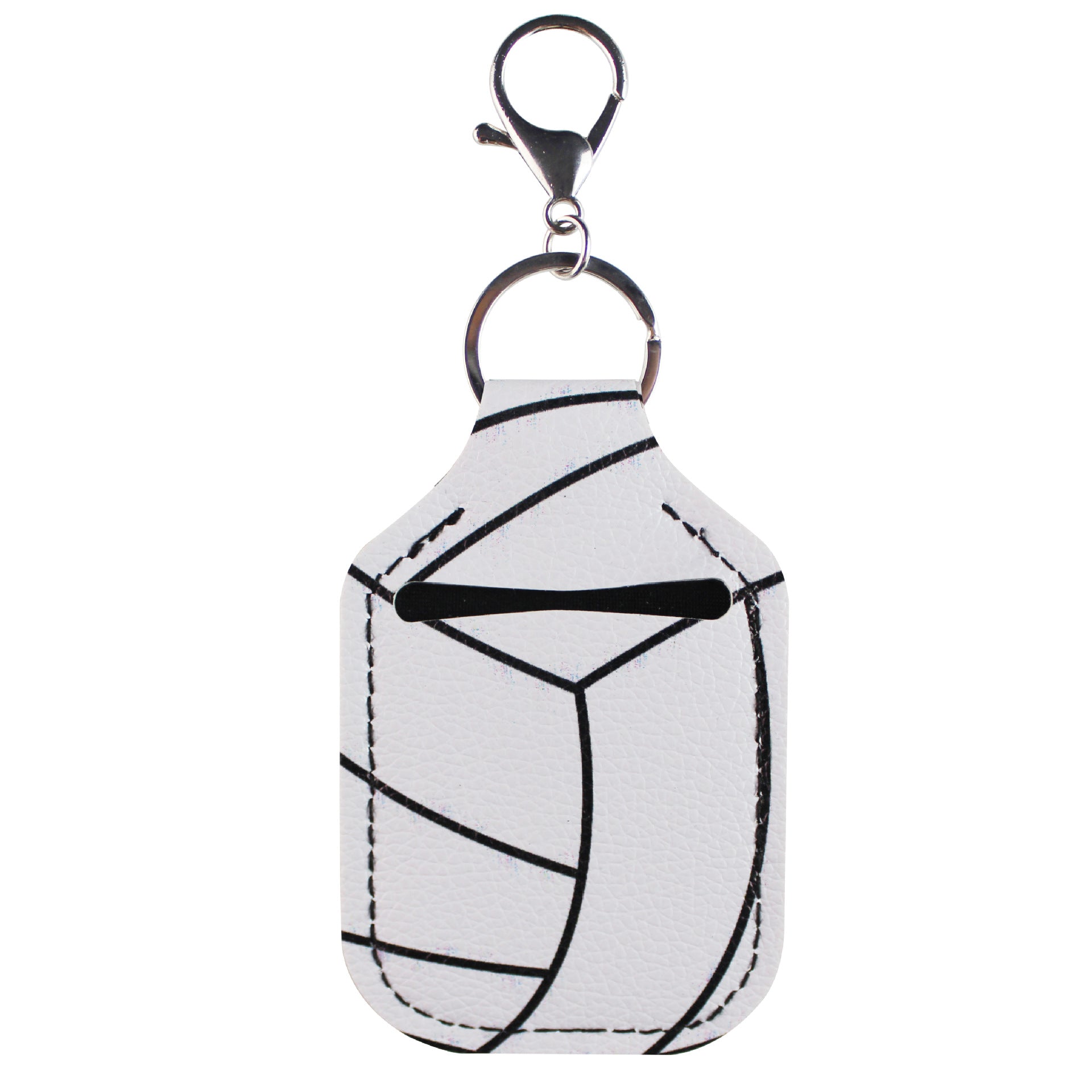 Wholesale Sports Hand Sanitizer Leather Case Key Chain